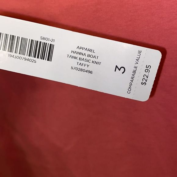 Chico's Women's Dropped Armhole Pink Tank Top Size XL. I did remove tag. - Picture 6 of 7